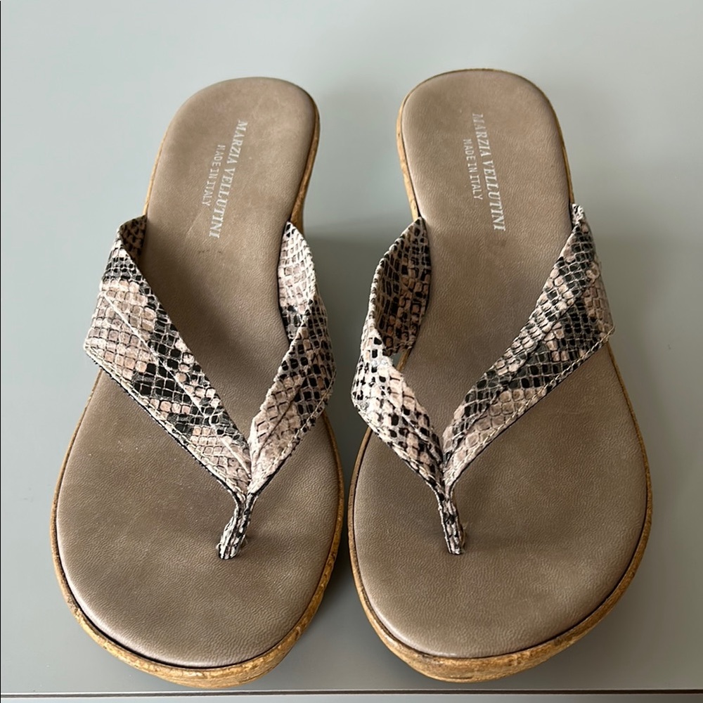 Snake Print Sandals